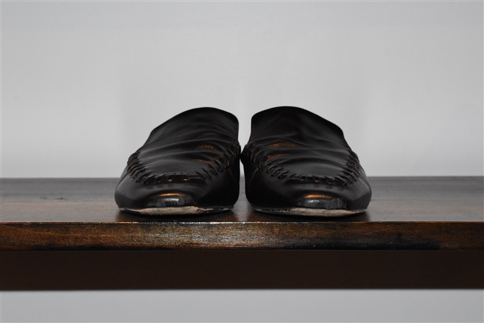Black Leather Jil Sander Mules, size 8