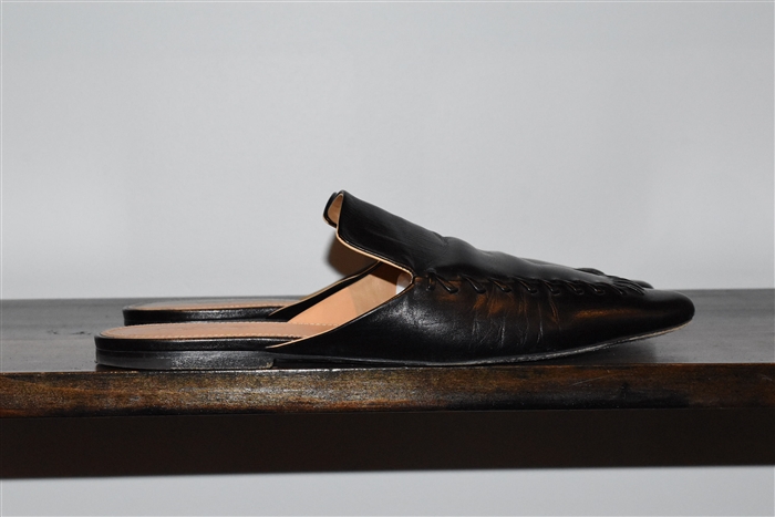 Black Leather Jil Sander Mules, size 8