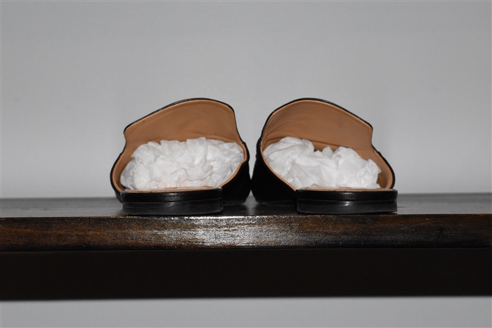 Black Leather Jil Sander Mules, size 8