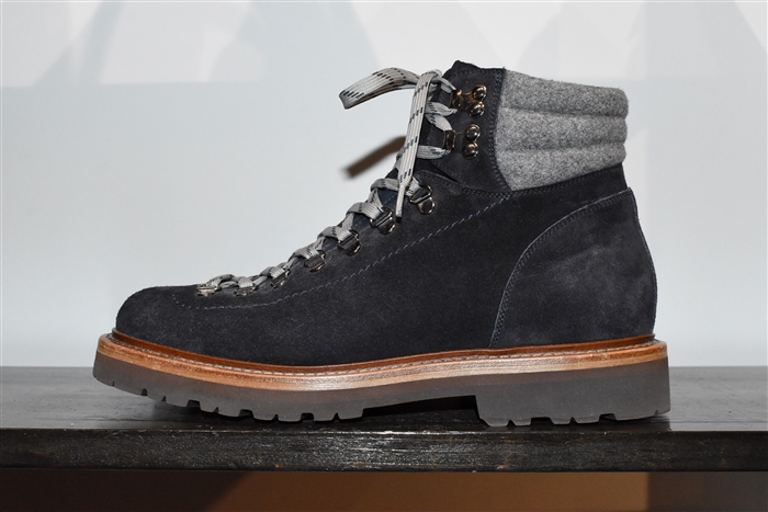 Navy Brunello Cucinelli Hiking Boots, size 9.5