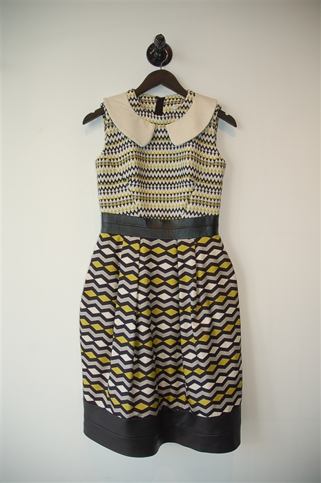 Geometric Milly Sheath Dress, size 2