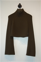 Dark Olive A.L.C. Cropped Sweater, size S