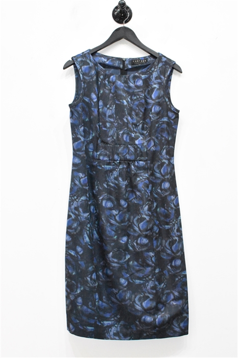 Abstract Print Comrags Sheath Dress, size L
