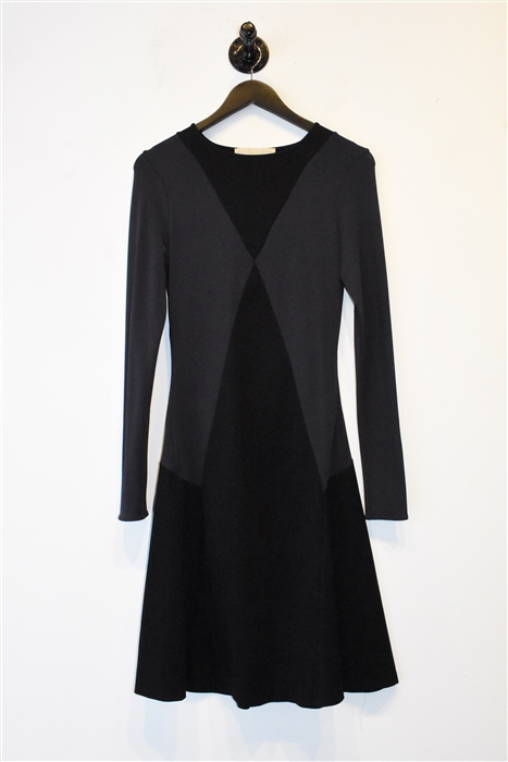 Black & Purple Stella McCartney Fit & Flare Dress, size 6