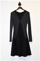 Black & Purple Stella McCartney Fit & Flare Dress, size 6