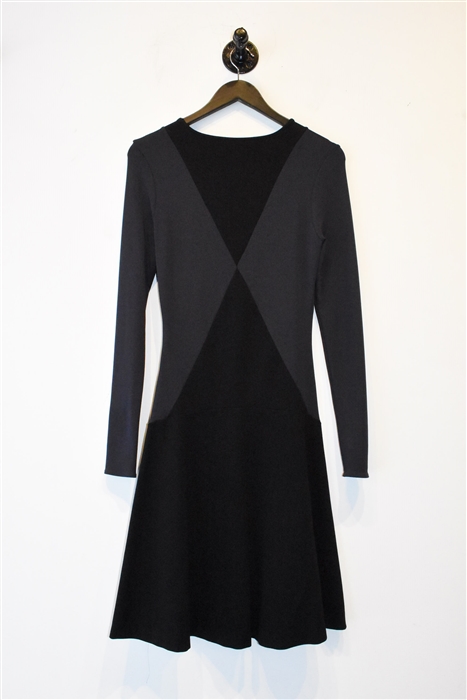 Black & Purple Stella McCartney Fit & Flare Dress, size 6