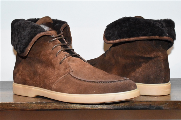 Coffee Santoni Boots, size 12