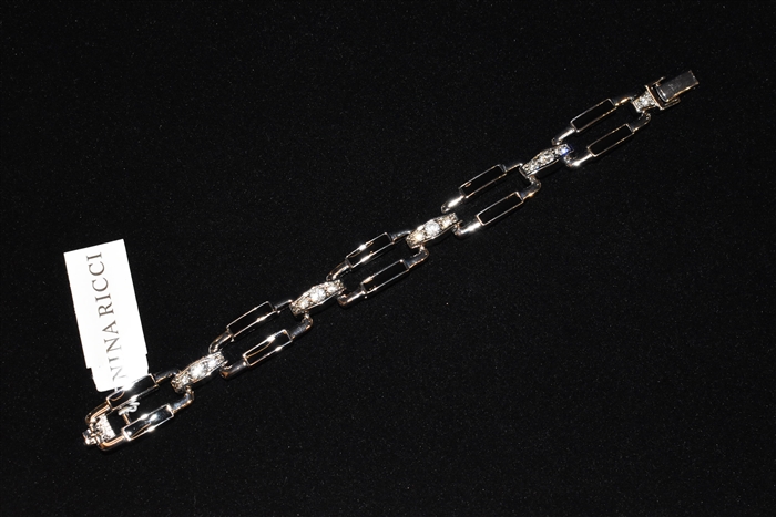 Rhodium Nina Ricci - Vintage Bracelet, size O/S
