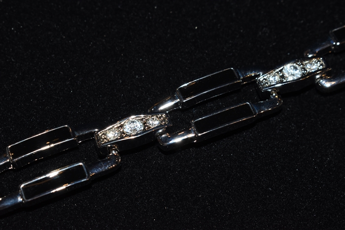 Rhodium Nina Ricci - Vintage Bracelet, size O/S