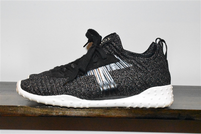 Sparkly Black Tod's Sneaker, size 9.5