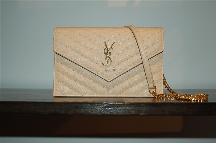 Powder Beige Saint Laurent Cross-Body, size S
