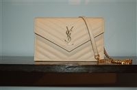 Powder Beige Saint Laurent Cross-Body, size S