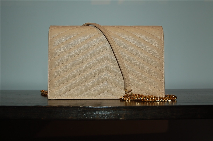 Powder Beige Saint Laurent Cross-Body, size S