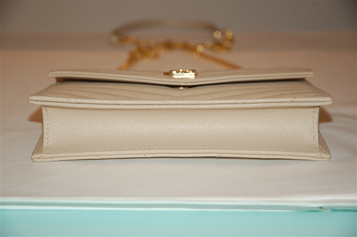 Powder Beige Saint Laurent Cross-Body, size S