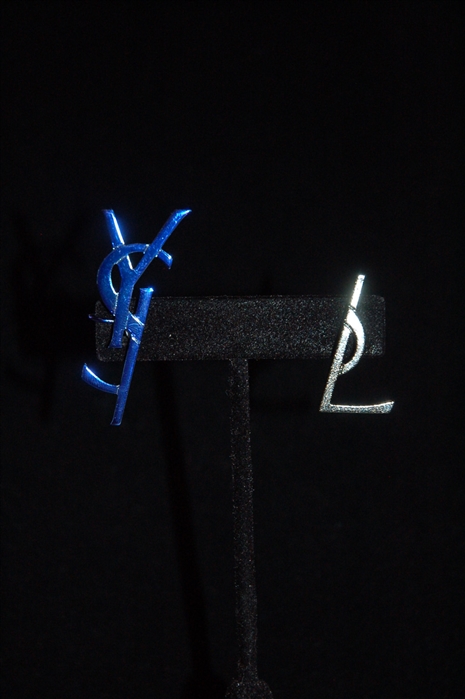Blue & Black Saint Laurent Earring Cuff, size O/S