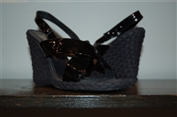 Black & Blue Saint Laurent Sandal, size 9