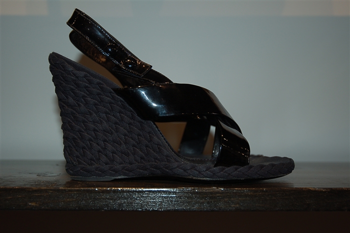 Black & Blue Saint Laurent Sandal, size 9