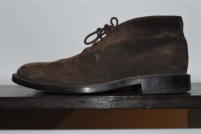 Espresso Tod's Desert Boot, size 8