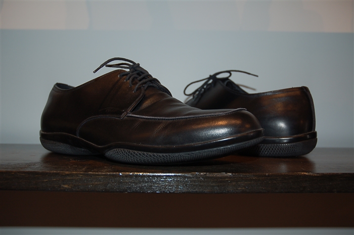 Black Leather Prada Derby, size 12