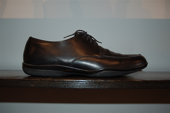 Black Leather Prada Derby, size 12