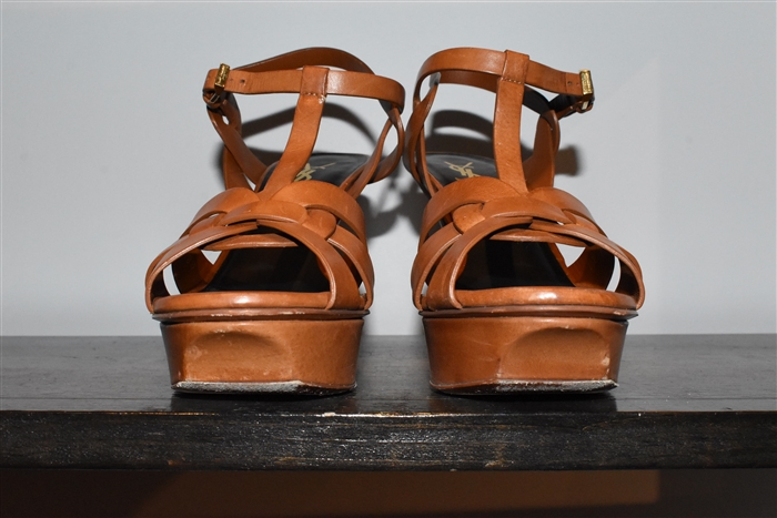 Whiskey Saint Laurent Sandal, size 8