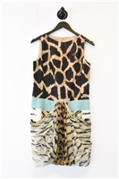 Animal Print Giambattista Valli Shift Dress, size 2