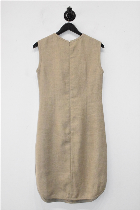 Raw Linen Comrags Sheath Dress, size S