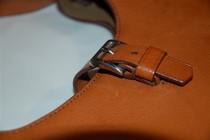 Saddle Brown Prada Hobo, size S