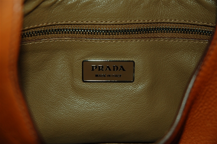 Saddle Brown Prada Hobo, size S