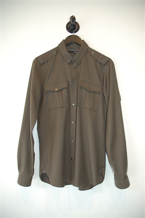 Military Green The Kooples Button Shirt, size S