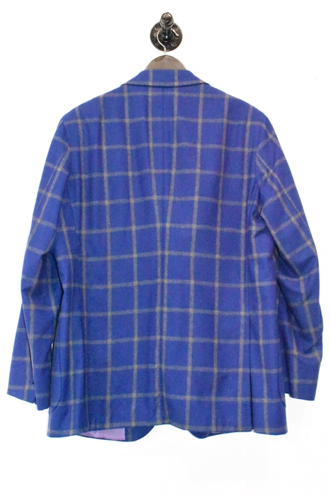 Blue Check Orazio Luciano Sport Coat, size 44