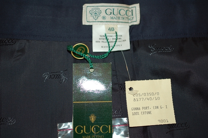 Navy Gucci - Vintage Wrap Skirt, size M