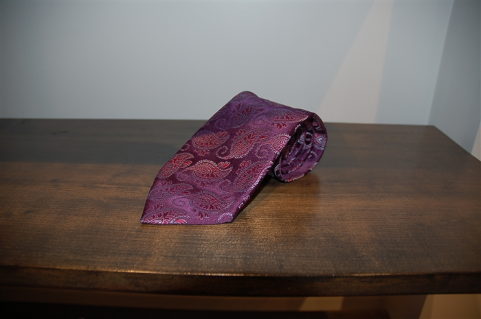 Deep Plum Charvet Tie, size M