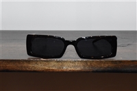Shiny Black Chanel Sunglasses, size O/S