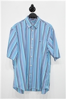 Blue Stripe Paul & Shark Short-Sleeved Shirt, size XL