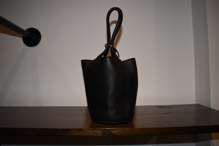 Black Leather Alexander Wang Bucket Bag, size S