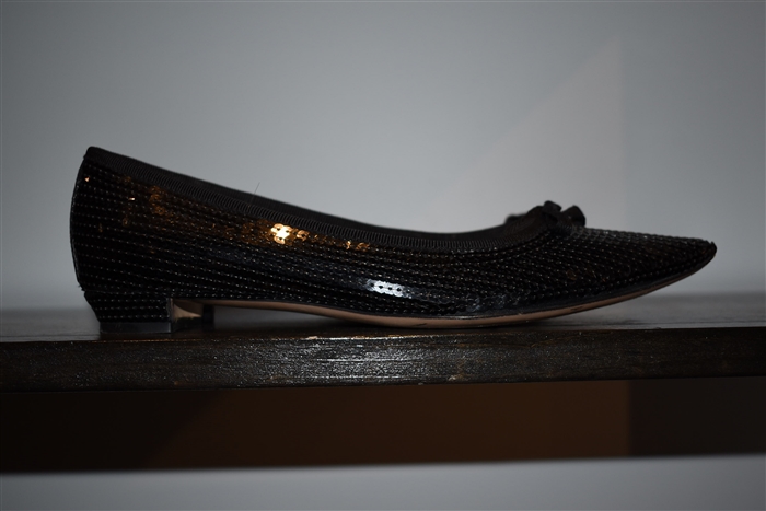 Sparkly Black Miu Miu Kitten Heels, size 7.5