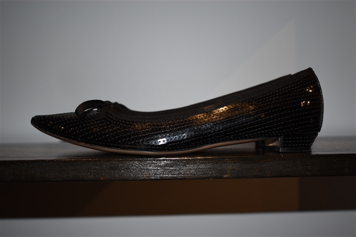 Sparkly Black Miu Miu Kitten Heels, size 7.5