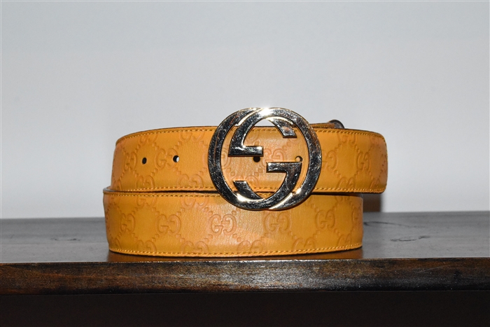 Honey Brown Gucci Belt, size XL