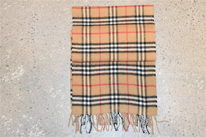 Check Burberry Scarf, size O/S