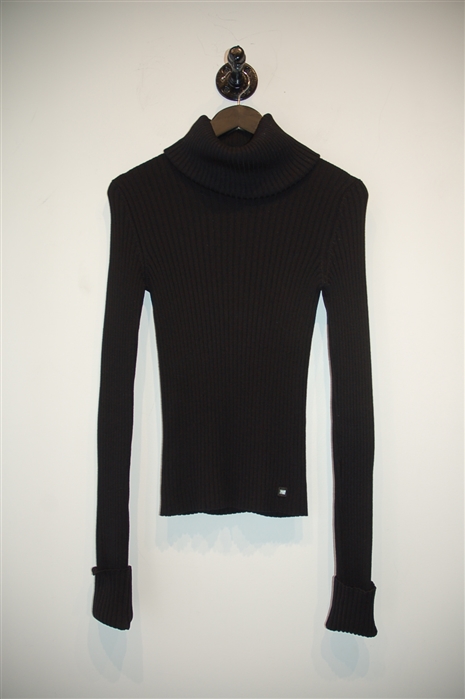 Basic Black Chanel Turtleneck, size S