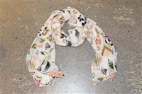 Floral Luisa Cerano Silk Scarf, size O/S