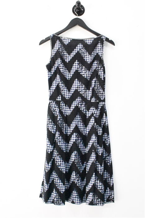 Blue Gingham Prada A-Line Dress, size 4