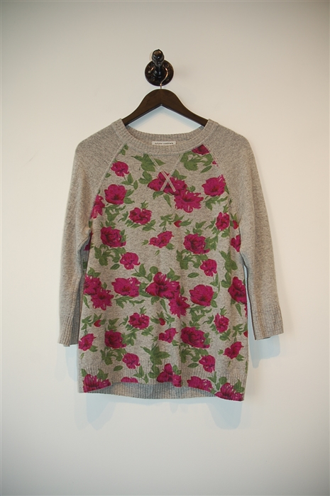 Floral Autumn Cashmere Pullover, size S