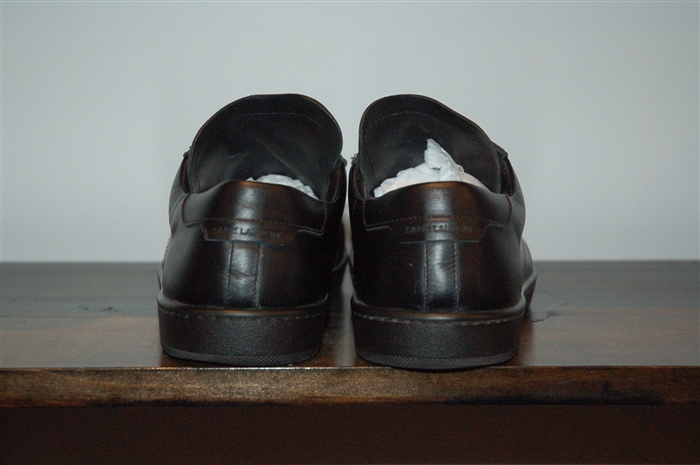 Black Leather Saint Laurent Sneaker, size 10