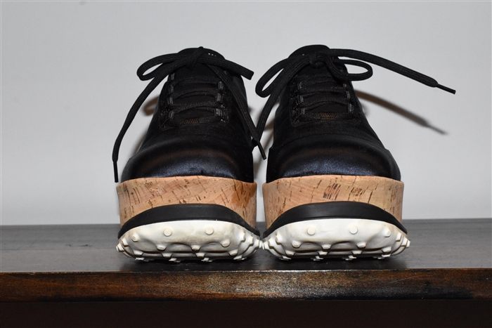 Navy Miu Miu Platform Sneaker, size 8