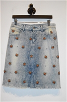 Faded Denim Gucci Denim Skirt, size 6