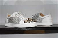 White Leather Christian Louboutin Sneaker, size 11