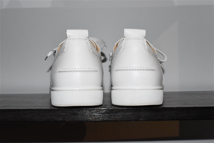 White Leather Christian Louboutin Sneaker, size 11