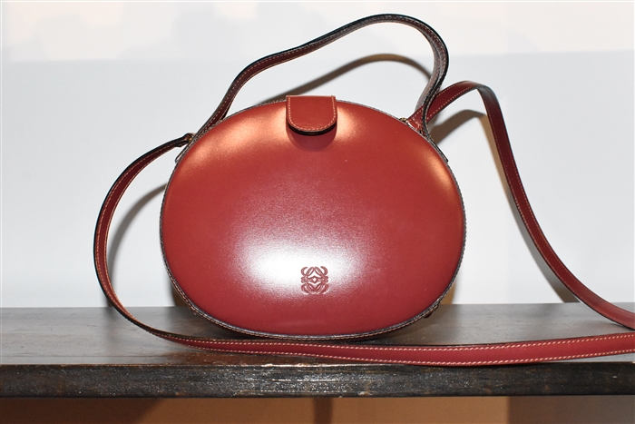 Burgundy Loewe Handbag, size S
